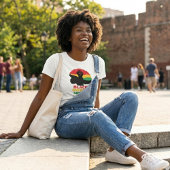 Sterke Afro Vrouw T-shirt
