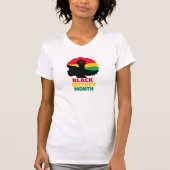 Sterke Afro Vrouw T-shirt (Voorkant)
