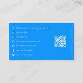 Sterke Afro-zwarte vrouw empowerment kunst Visitekaartje (Achterkant)