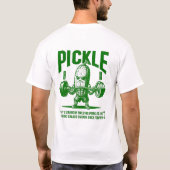 Sterke Augurk Bodybuilder Grafisch Grappige Fitnes T-shirt (Achterkant)