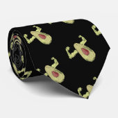 Sterke avocado stropdas (Opgerold)