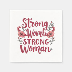 Sterke baarmoeder Sterke vrouwen Baarmoeder vrouwe Servet