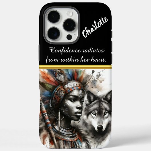 Sterke band tussen vrouw en wolf Case-Mate iPhone case (Achterkant)