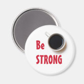 Sterke beker van de Zwarte Koffie Magneet (Voorkant / Achterkant)