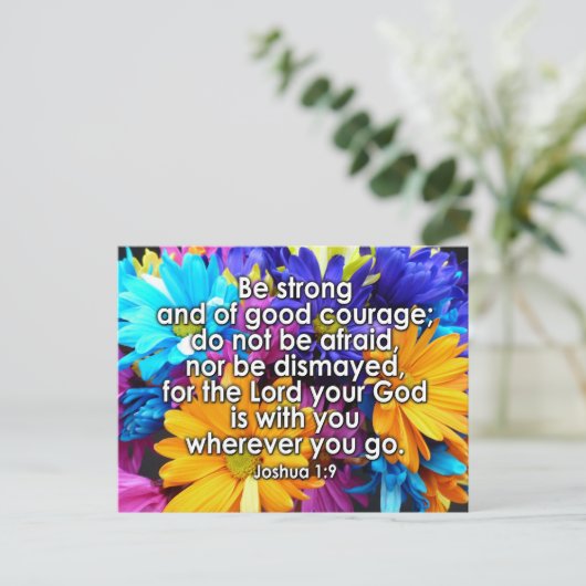 Sterke bijbelscripts zijn briefkaart (Staand voorkant)