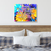 Sterke bijbelscripts zijn canvas afdruk (Insitu (Slaapkamer))