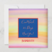 Sterke Bloemige Harten Kleurrijke Inspirerende Bedankkaart (Achterkant)