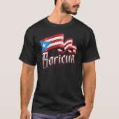 Sterke Boricua-trots T-shirt (Voorkant)
