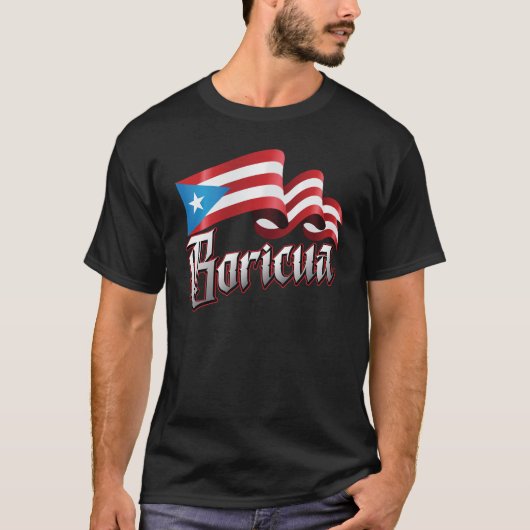 Sterke Boricua-trots T-shirt (Voorkant)