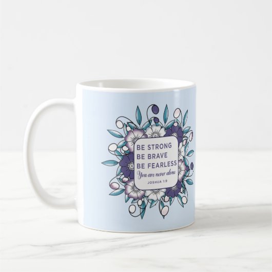 Sterke Brave Fearless - bijbelkoffie-Mok Koffiemok (Links)