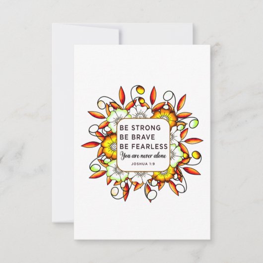 Sterke Brave Fearless - Bijbelversies (Voorkant)