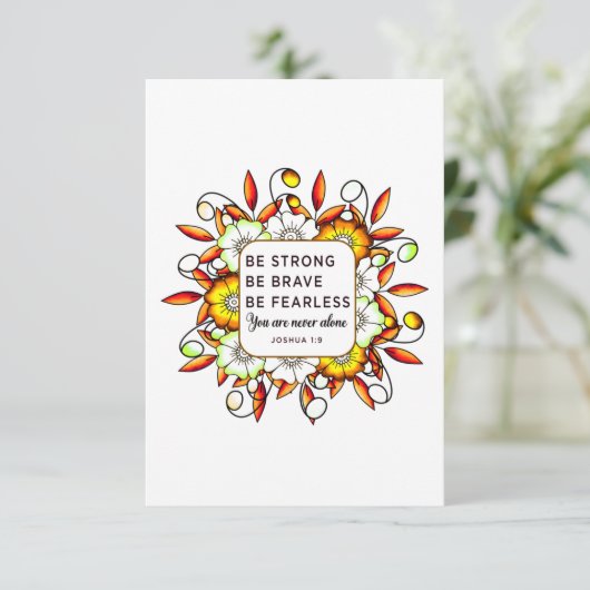 Sterke Brave Fearless - Bijbelversies (Staand voorkant)