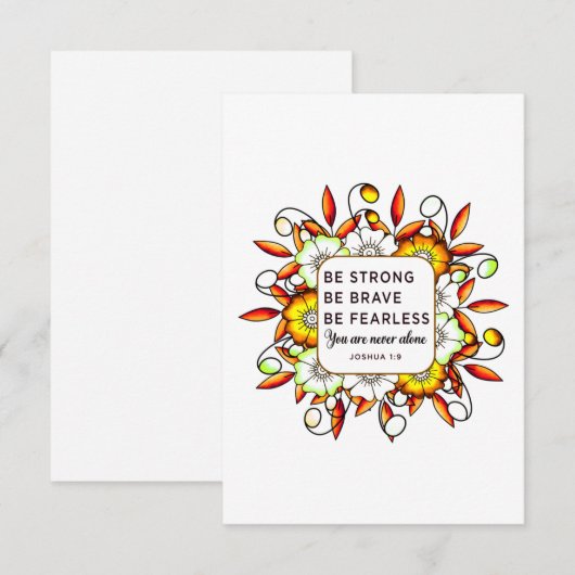 Sterke Brave Fearless - Bijbelversies (Voorkant / Achterkant)