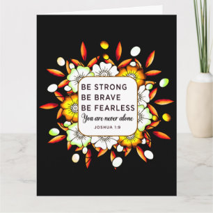 Sterke Brave Fearless - Bijbelversies Kaart
