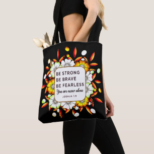 Sterke Brave Fearless - Bijbelversies Tote Bag
