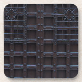 Sterke bruine ijzeren deur drankjes onderzetter (Voorkant)