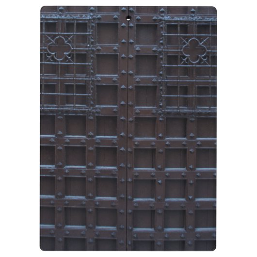 Sterke bruine ijzeren deur klembord (Achterkant)