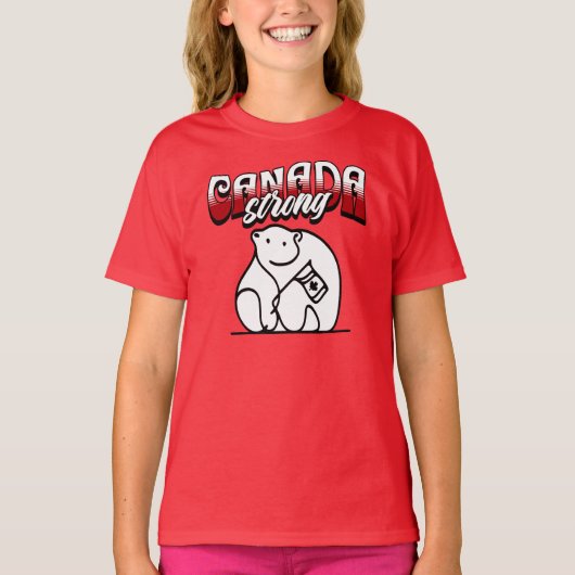 Sterke Canadese Polar Beer T-shirt (Voorkant)