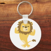 Sterke Cartoon Lion sleutelhanger (Voorkant)