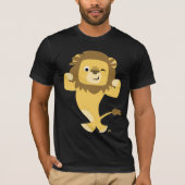 Sterke Cartoon Lion T-shirt (Voorkant)