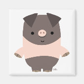 Sterke Cartoon Pig magnet (Voorkant)