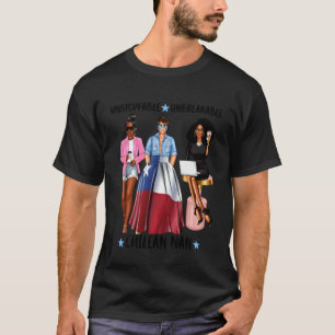 Sterke Chileense Nan Uit Chili Fel Zwarte Latina T-shirt