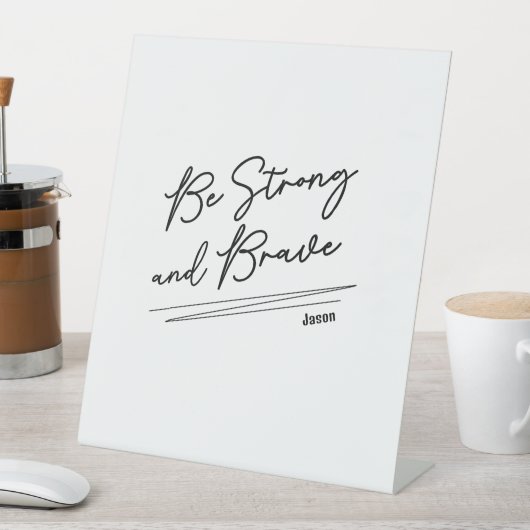 Sterke Christelijke bijbelscripts Reclamebord Met Voetstuk (Insitu)