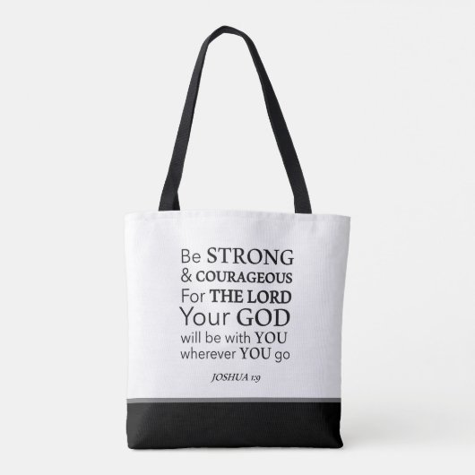 Sterke Christelijke bijbelscripts Tote Bag (Achterkant)