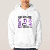 Sterke Courage Hope Lupus Hoodie (Voorkant)