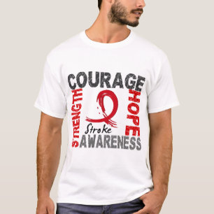 Sterke Courage Hope Stroke T-shirt