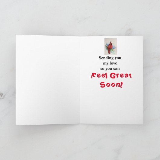 Sterke dappere grootvader wordt goed kardinaal kaart (Binnen)