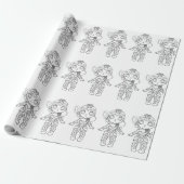 Sterke Draad Cadeaupapier (Uitgerold)