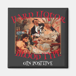 Sterke drank Bloedgroep G positief GIN Magneet