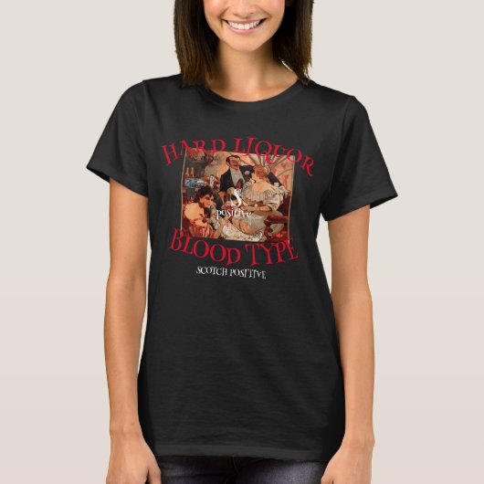 Sterke drank Bloedgroep S positief SCOTCH T-shirt (Voorkant)