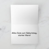Sterke Duitse manverjaardag Kaart (Binnen)