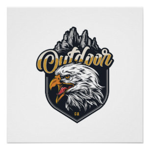 Sterke Eagle Motivatie prijsopgaven buiten Perfect Poster