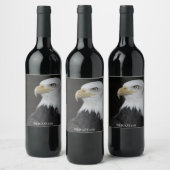 Sterke Elegant Bald Eagle Custom Wine Labels Wijn Etiket (Flessen)