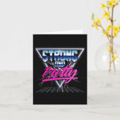 Sterke en  90s 80s Vaporwave Bodybuilding G Kaart (Gele Bloem)