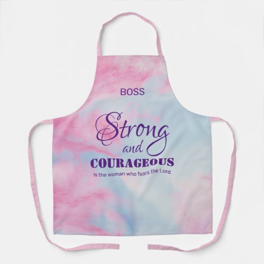 STERKE EN COURAGEOOME VROUW | Monogram Schort (Voorkant)