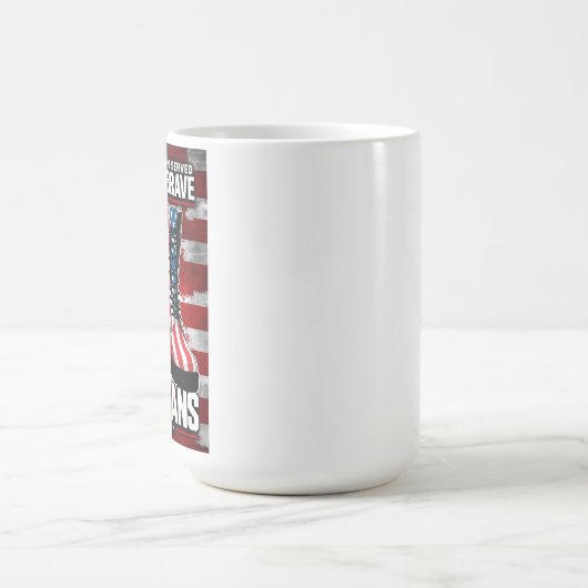 Sterke en dappere veteranen koffiemok (Center)