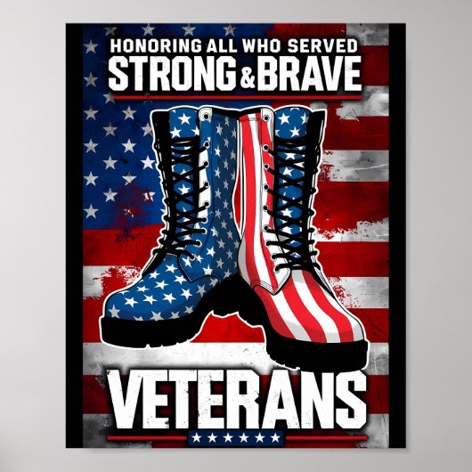 Sterke en dappere veteranen poster (Voorkant)