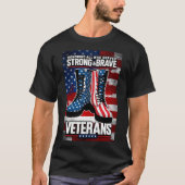 Sterke en dappere veteranen t-shirt (Voorkant)