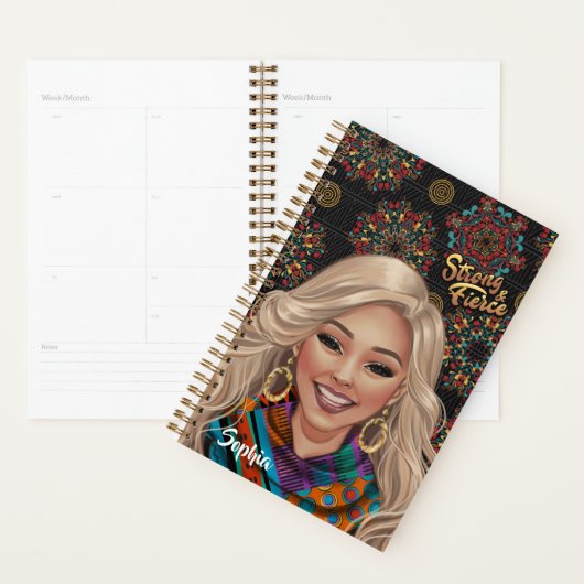Sterke en Fierce Vrouw Gepersonaliseerde Planner (Display)