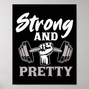 Sterke en fitness sport Bodybuilding Poster