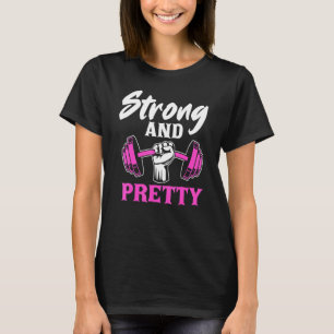 Sterke en fitnesssport die Bodybu optilt T-shirt