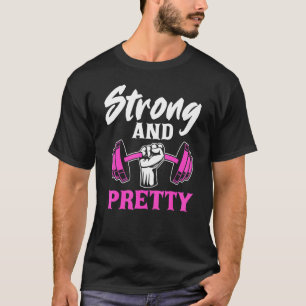 Sterke en fitnesssport die Bodybu optilt T-shirt