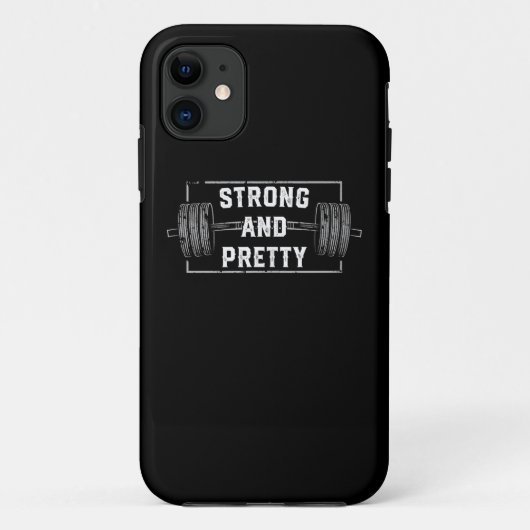 Sterke en Funny Gym citeert Tanktop Case-Mate iPhone Case (Achterkant)