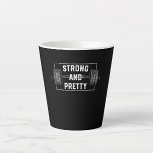 Sterke en Funny Gym citeert Tanktop Latte Mok