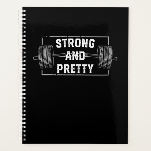 Sterke en Funny Gym citeert Tanktop Planner (Voorkant)