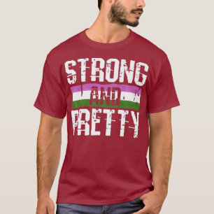 Sterke en genderqueer Pride Gym Workout T-shirt
